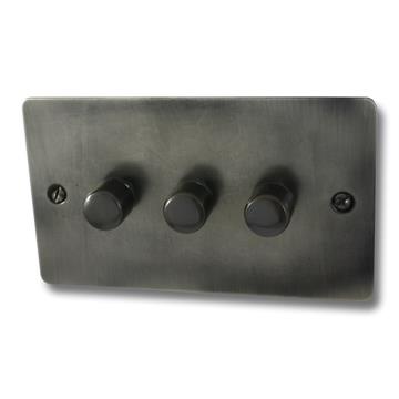 Flat Slate Effect LED Dimmer (3 Gang)